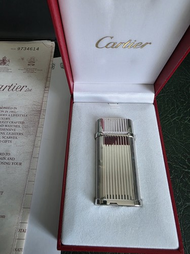 Cartier silver godron vertical - godron,
