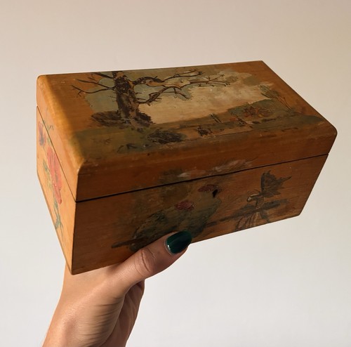 Antique hand painted - antique, wooden