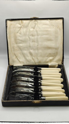 Vintage fish cutlery - fish, set