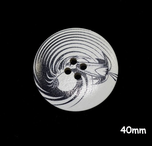 Large wooden black and white - wooden,