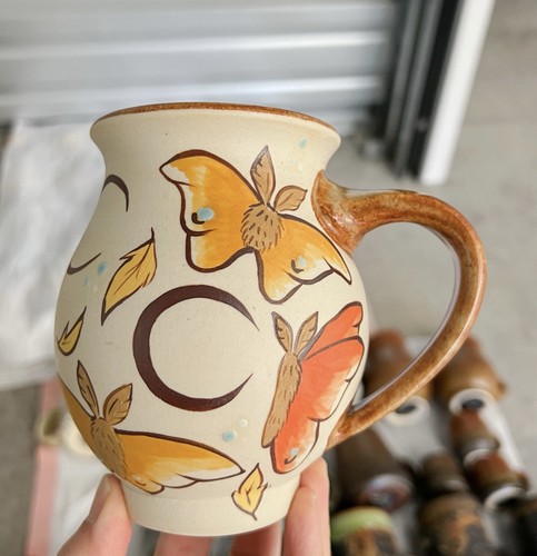 Pitch pine pottery painted - pitch,