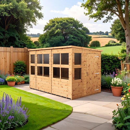 Empire pent potting - potting, shed