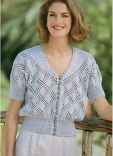  Ladies Short Sleeved Cardigan