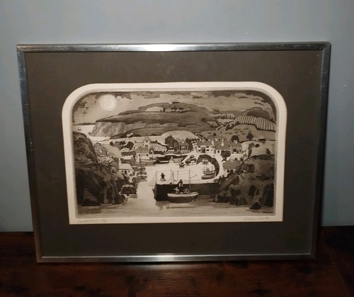 Graham clarke etching cornish - graham, 'cornish