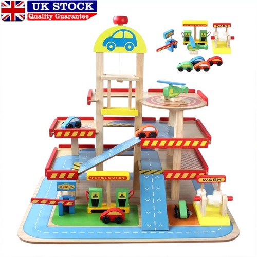 Wooden storey garage pretend - wooden,