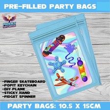 PRE FILLED PARTY BAGS PARTY FAVOURS BOYS GIRLS KIDS FILLERS BLUE (MIN ORDER 6)