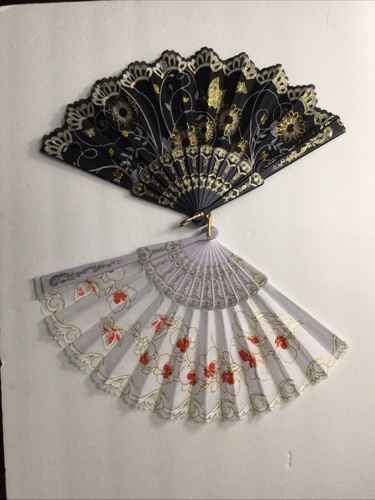 Floral folding hand held - folding,
