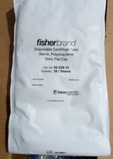 FISHERBRAND 05-0539-13 POLYPROPYLENE 50ML FLAT CAP CENTRIFUGE TUBE 25/PK