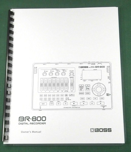 Boss 800 owner manual - br-800,