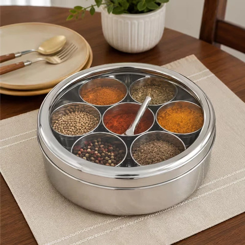 Indian spice tin masala dabba - indian,