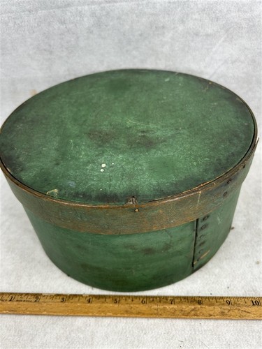 Antique pantry box green - antique,