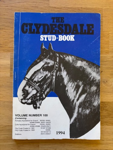 Clydesdale stud book vol 100 - book,