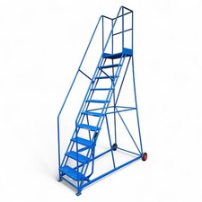 10 Tread Platform Steel Mobile Safety Steps Warehouse Steps (More in stock)