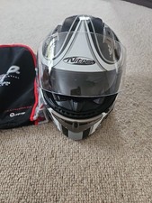 Nitro Alien Helmet Size M Motorcycle Helmet Full Face Double Visor Worn For Test