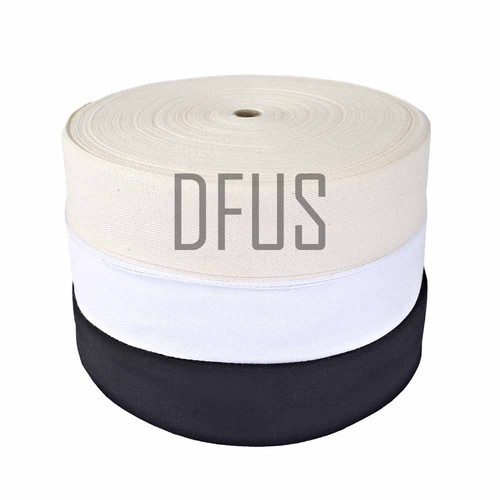 Cotton herringbone apron - cotton, tape