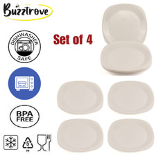 4 Reuseable Plastic Plates