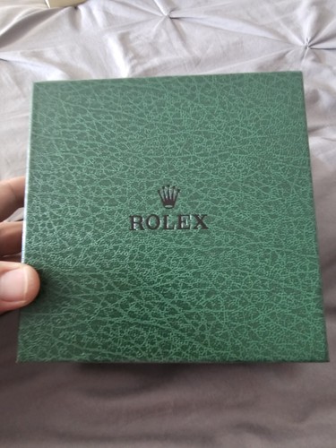 Rolex green watch - green, box
