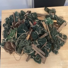 Ferreting Purse Nets Mixed 3ft-4ft All with Pegs Some Hemp Nets Used .48 Total