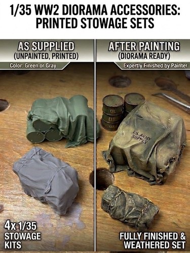 Wwii military crates - 1/35,