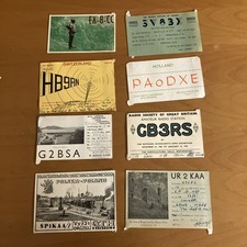 60x QSL cards ham radio Some w