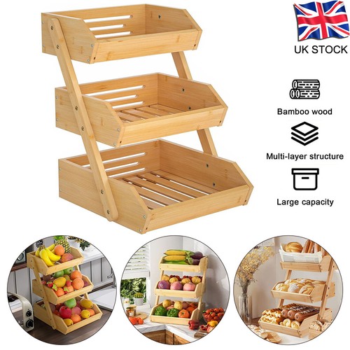 Tier bamboo fruit basket - 3,