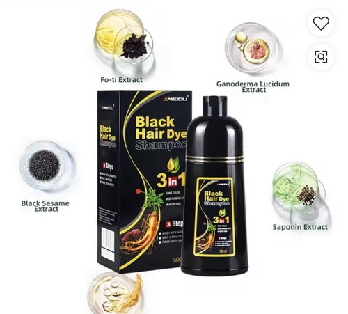 Black hair dye - hair, shampoo
