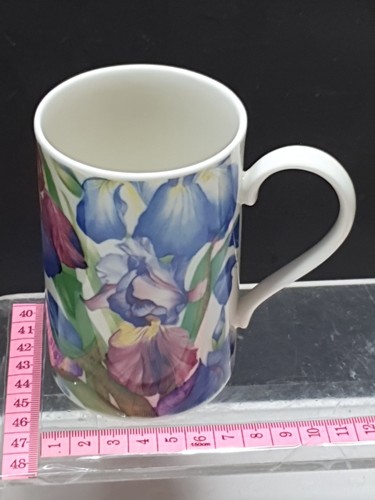 Dunoon china mug flowers - china,