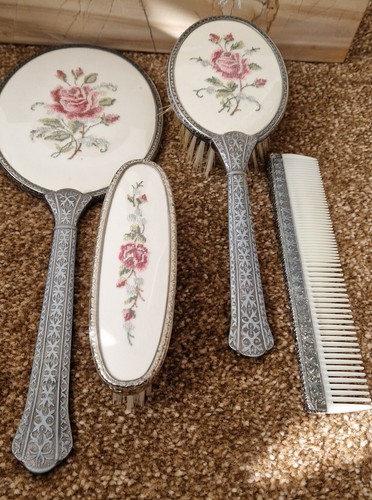 Vintage vanity dresser set - vanity,