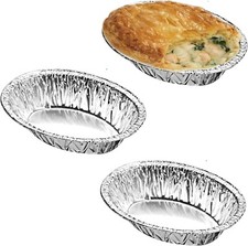Individual Oval Pie Foil Tins