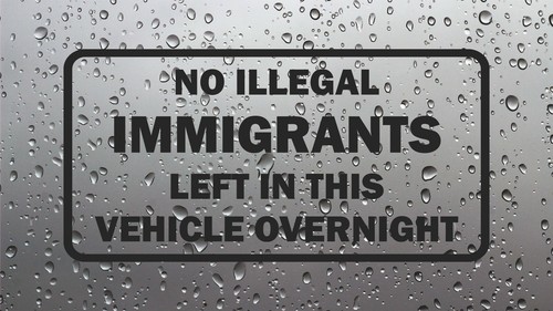 Illegal immigrants left in - no,