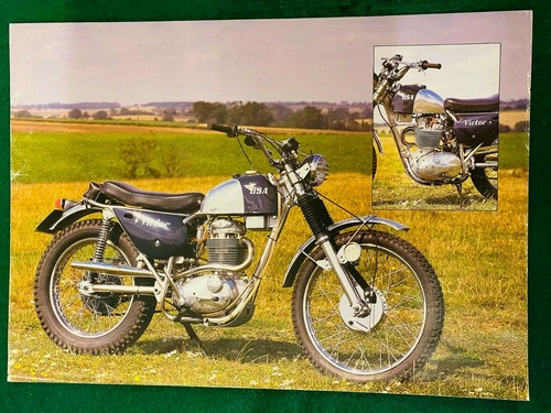Bsa victor scrambler poster - victor,