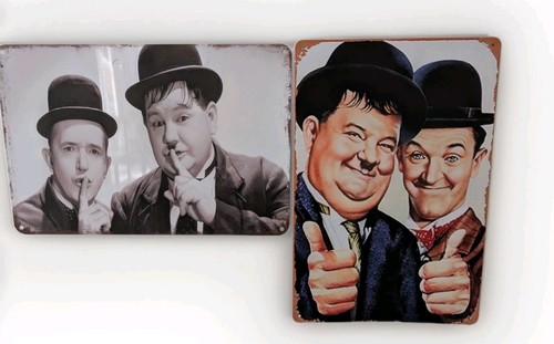Vintage style laurel and hardy - style,