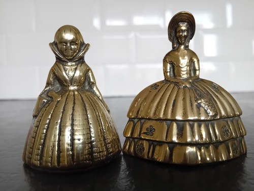 Two victorian ladies brass - two,