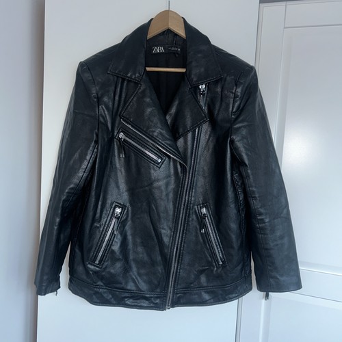 Zara faux leather jacket - leather,