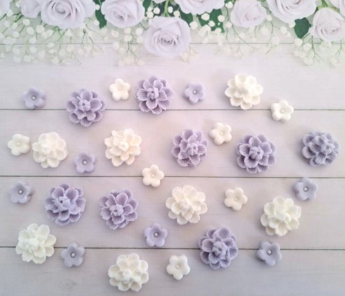 Purple white edible - purple,,