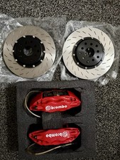 Subaru Impreza Brembo Calipers,CL PADS,PFC Style Multi Slotted Discs 5x100/114.3