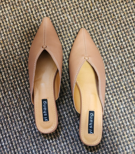 Women pointy toe block heels - women's,