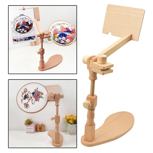 Adjustable wood cross - wood, cross-stitch