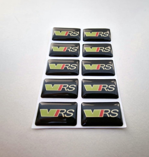 10x skoda vrs domed - vrs, badge