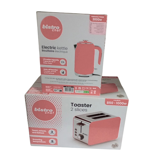 Toaster and kettle set bistro - and,