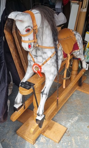Large handmade wooden rocking - large,