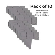 10 Pack Grey Cobbled Stone