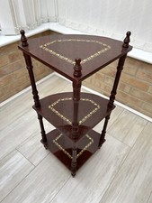 Antique Vtg Brown Gold Wooden