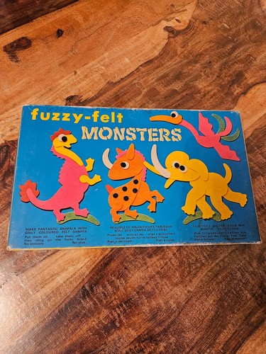 Fuzzy felt monsters vintage - felt,