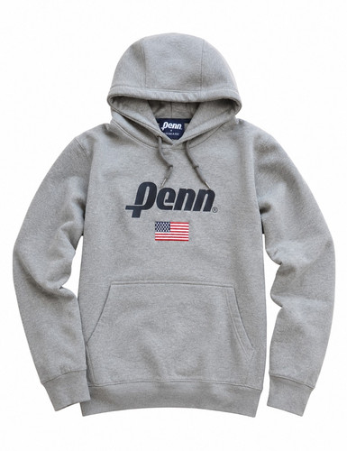 Penn grey hoodie - penn,