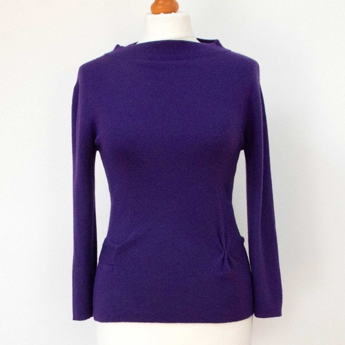 Hobbs dark purple angora - hobbs, uk