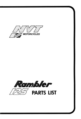 Nvt 125cc rambler parts - 125cc,