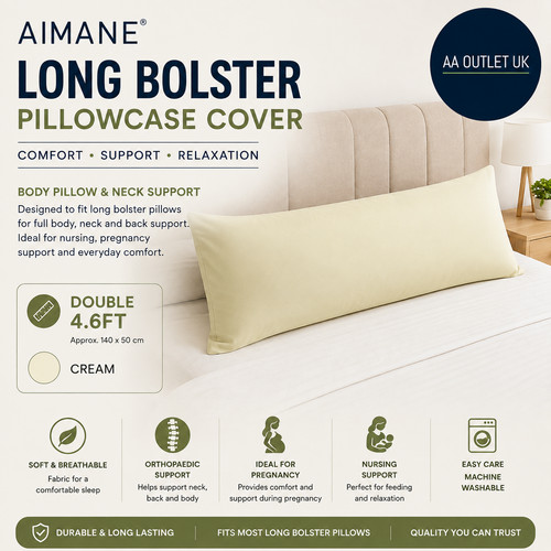 Aimane long bolster pillowcase - aimane,