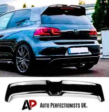 VW Golf MK6 GTD GTI R20 Oettinger Style Gloss Black Rear Spoiler Boot Lip Wing