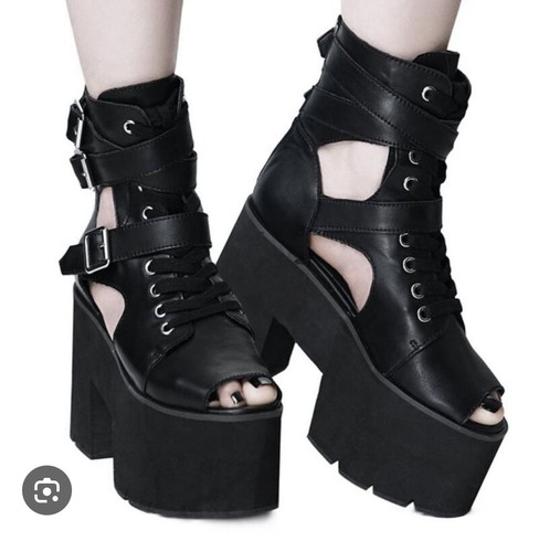Killstar charmed cut out boots - cut,